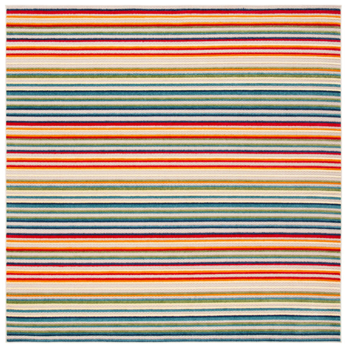 Safavieh Cabana 6'-7" x 6'-7" Rug in Ivory / Green