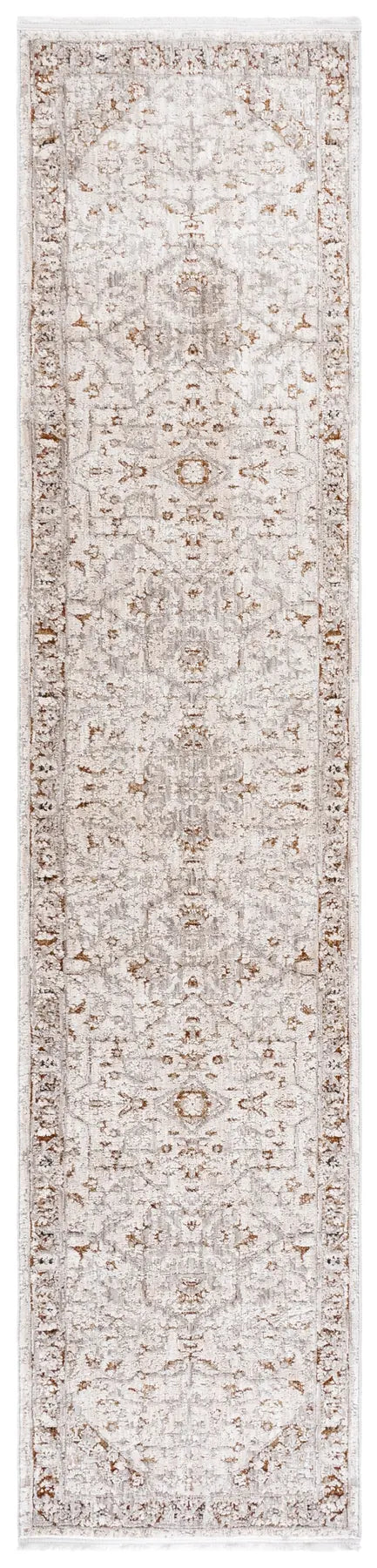 Safavieh Garnet 2'-2" x 10'-0" Rug in Ivory / Grey Rust