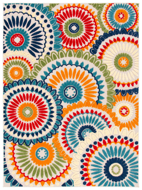 Safavieh Cabana 4'-5" x 6'-5" Rug in Blue / Ivory