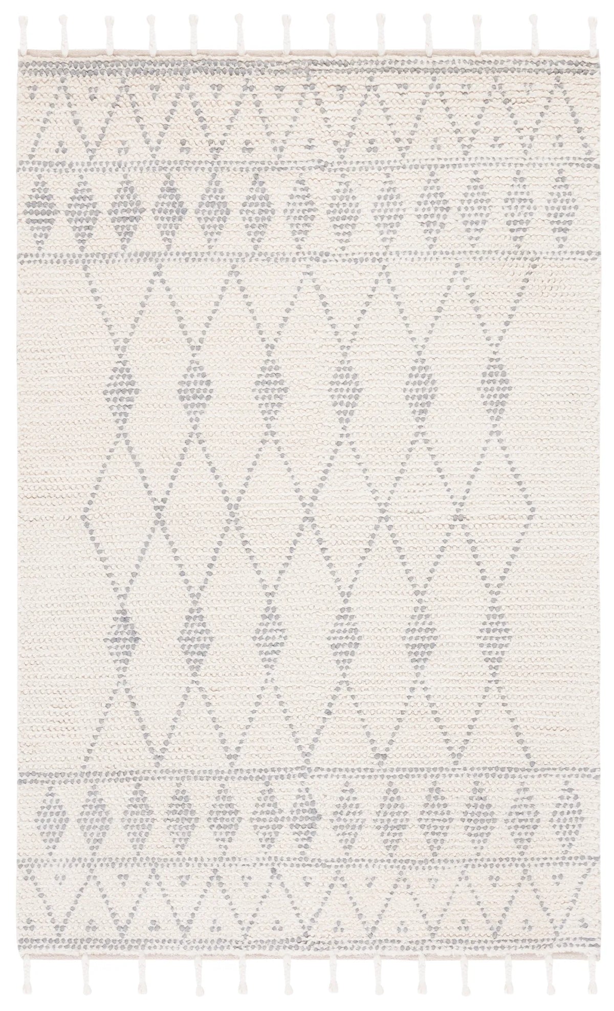 Safavieh Casablanca 4'-0" x 6'-0" Rug in Ivory / Grey