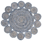 Safavieh Cape Cod 4'-0" x 4'-0" Rug in Blue / Natural