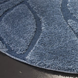 Safavieh Florida Shag 10'-0" x 10'-0" Rug in Light Blue / Blue