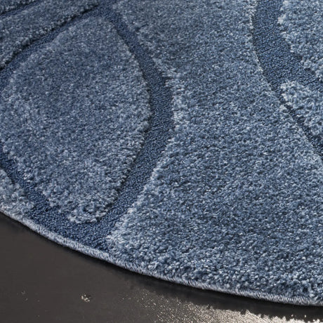 Safavieh Florida Shag 10'-0" x 10'-0" Rug in Light Blue / Blue