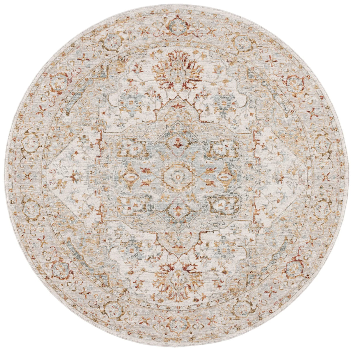 Safavieh Hamilton 6'-7" x 6'-7" Rug in Ivory / Blue