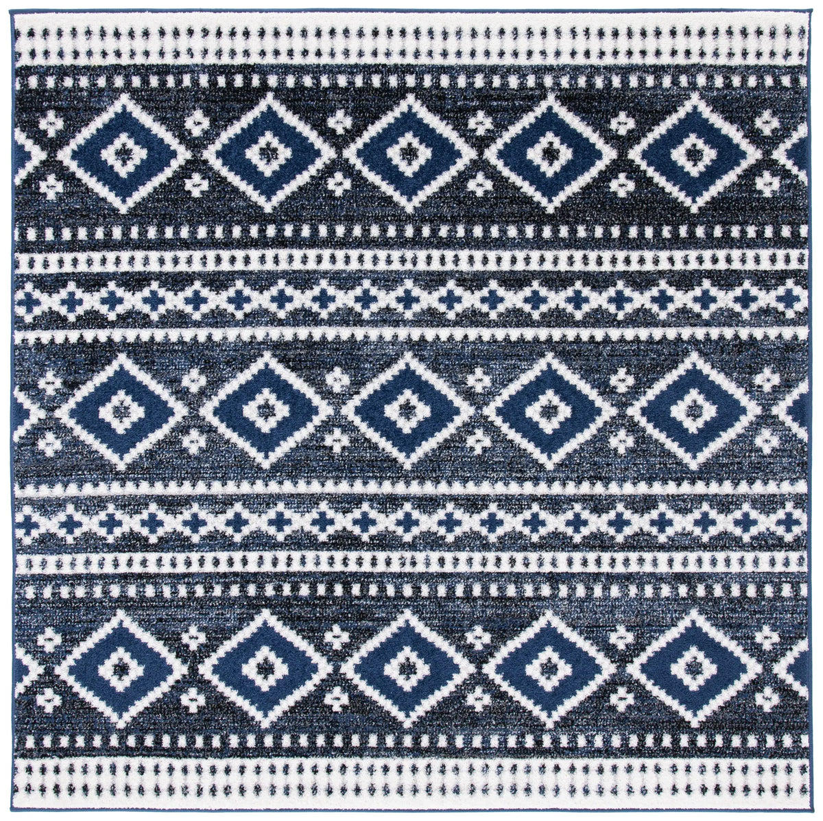 Safavieh Adirondack 6'-0" x 6'-0" Rug in Dark Grey / Ivory