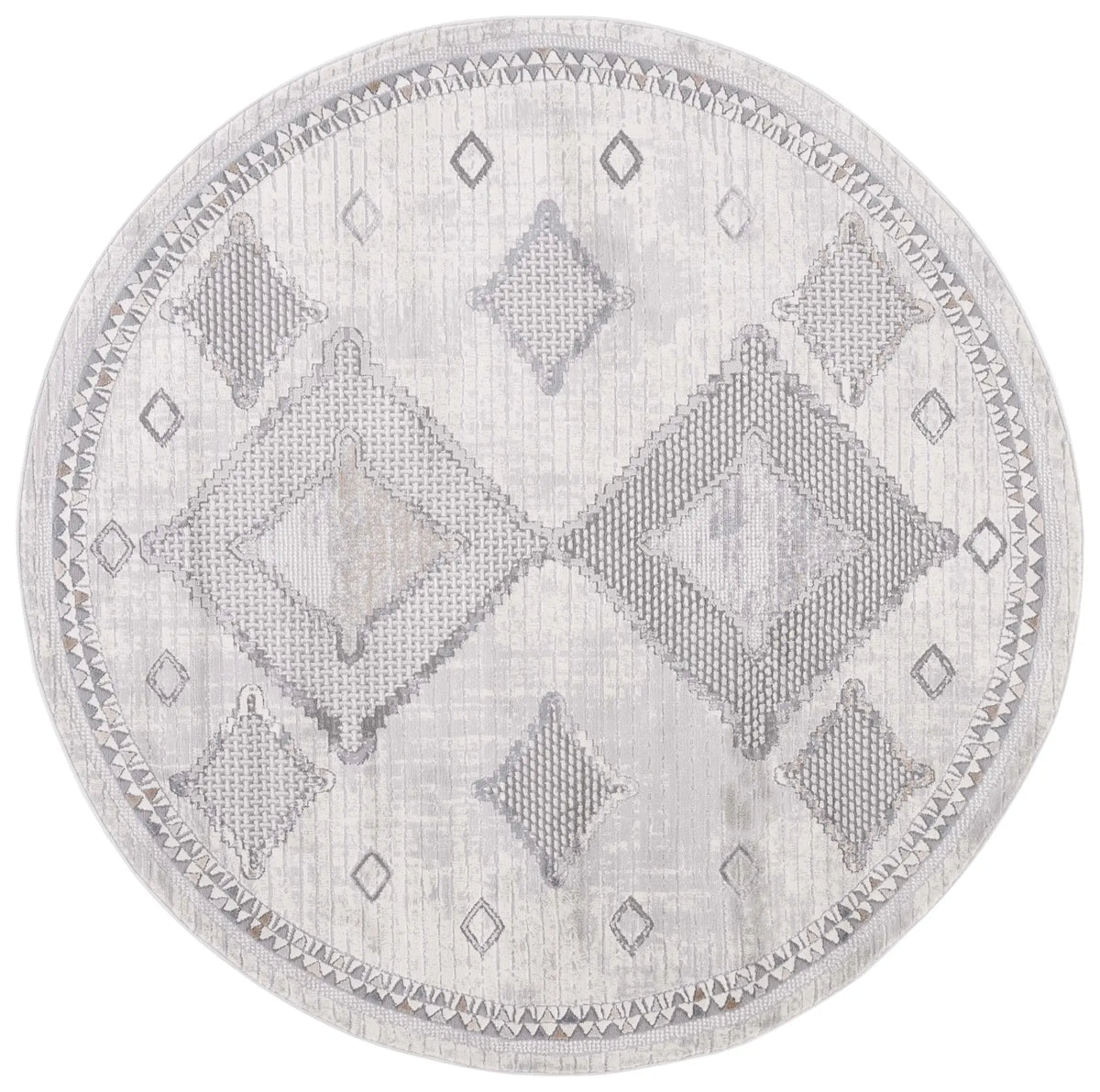 Safavieh Eternal 6'-7" x 6'-7" Rug in Grey / Ivory