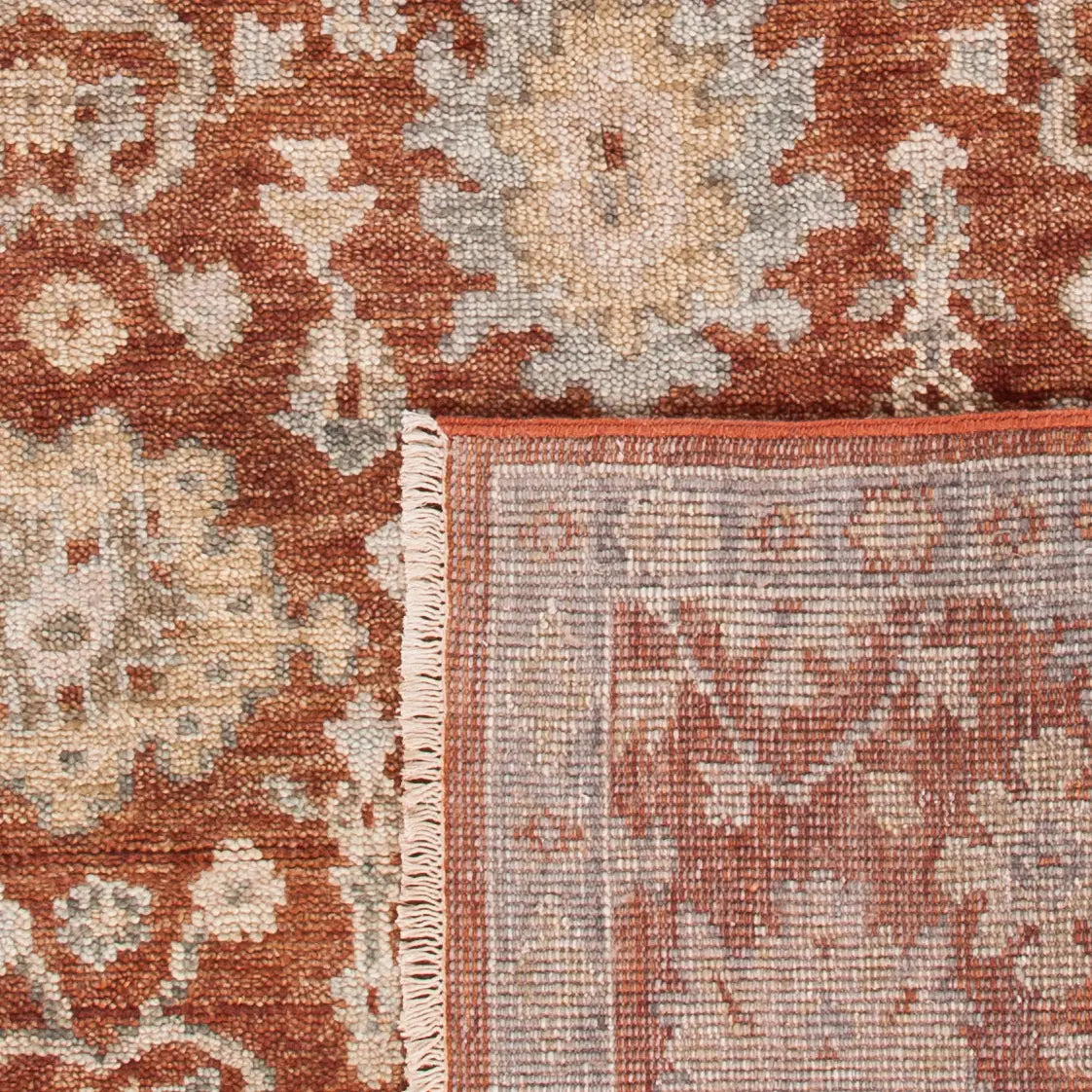 Safavieh Samarkand 6'-0" x 9'-0" Rug in Rust / Grey