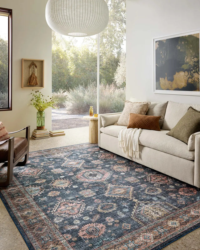 Loloi Anniston ANS-03 Denim / Sunset Rug - room scene 3