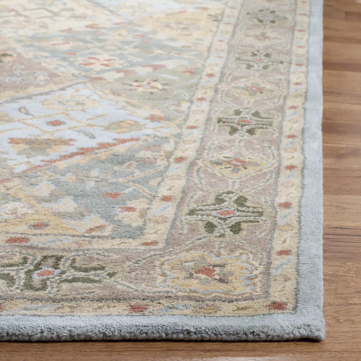 Safavieh Heritage 4'-0" x 6'-0" Rug in Light Blue / Light Brown
