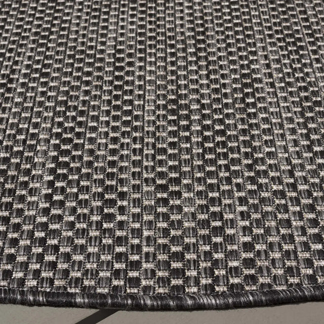 Safavieh Courtyard 10'-0" x 10'-0" Rug in Black / Beige