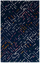 Safavieh Metro 4'-0" x 6'-0" Rug in Navy / Pink