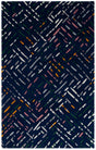 Safavieh Metro 4'-0" x 6'-0" Rug in Navy / Pink