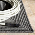 Safavieh Braided 5'-0" x 8'-0" Rug in Dark Grey