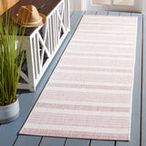 Safavieh Courtyard 2'-3" x 8'-0" Rug in Ivory / Soft Pink