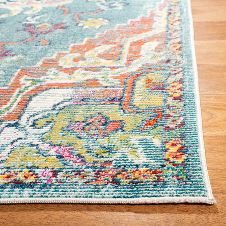 Safavieh Crystal 4'-0" x 6'-0" Rug in Teal / Orange