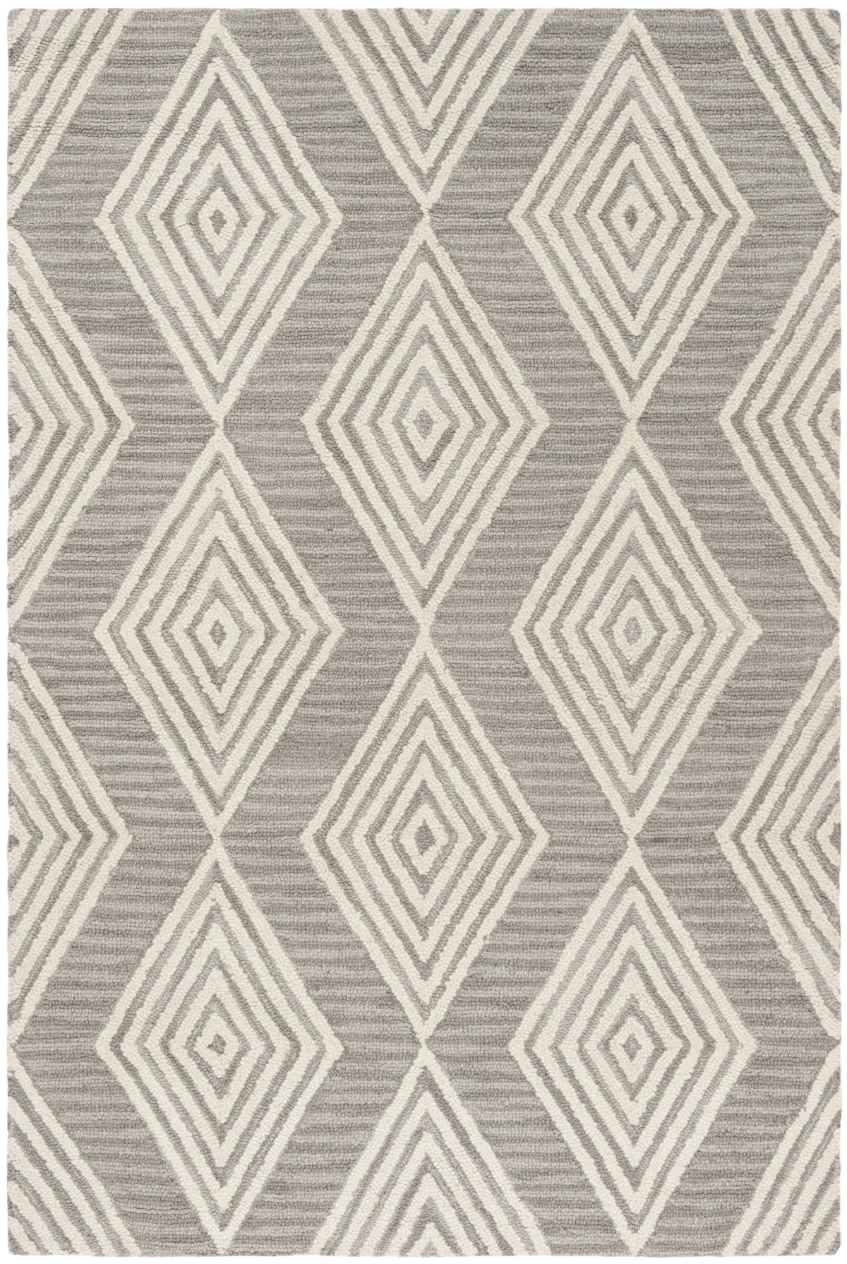 Safavieh Blossom 4'-0" x 6'-0" Rug in Dark Grey / Ivory