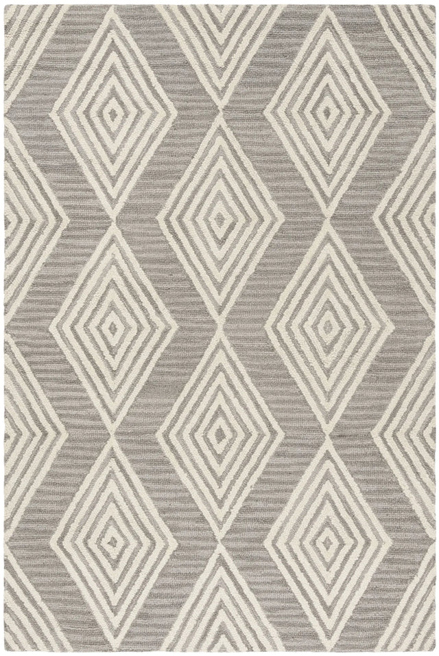 Safavieh Blossom 4'-0" x 6'-0" Rug in Dark Grey / Ivory