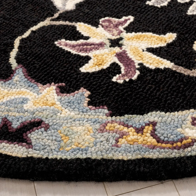 Safavieh Blossom 6'-0" x 6'-0" Rug in Black / Blue