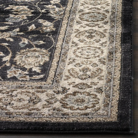 Safavieh Lyndhurst 4'-0" x 6'-0" Rug in Anthracite / Cream