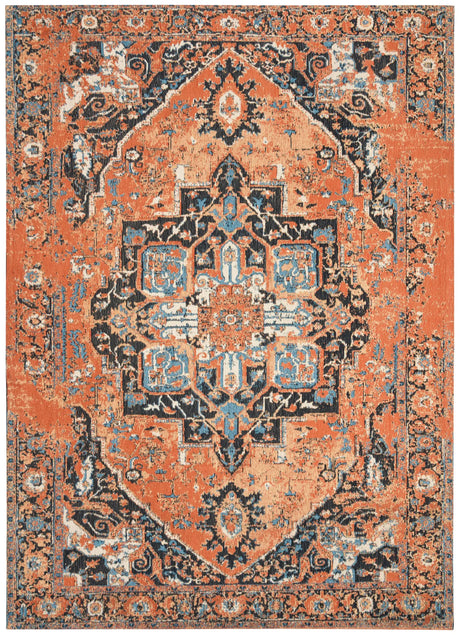 Safavieh Classic Vintage 4'-0" x 6'-0" Rug in Orange / Navy