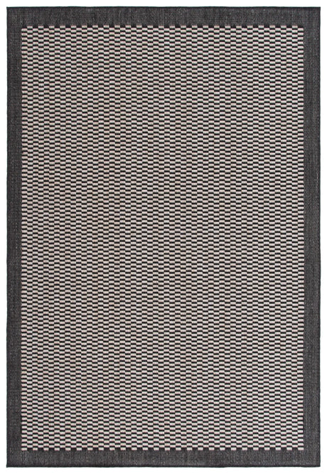 Safavieh Beach House 4'-0" x 6'-0" Rug in Black / Beige