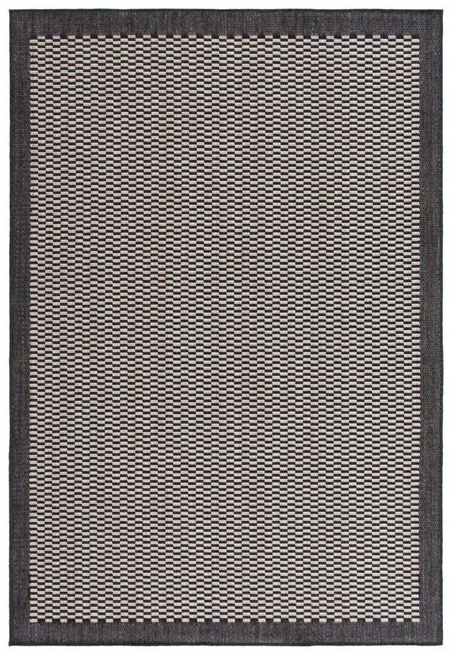 Safavieh Beach House 4'-0" x 6'-0" Rug in Black / Beige