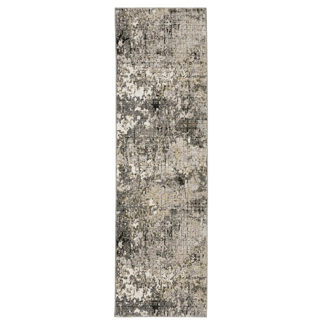 Oriental Weavers Nebulous 091D9 Grey/ Beige Rug - runner