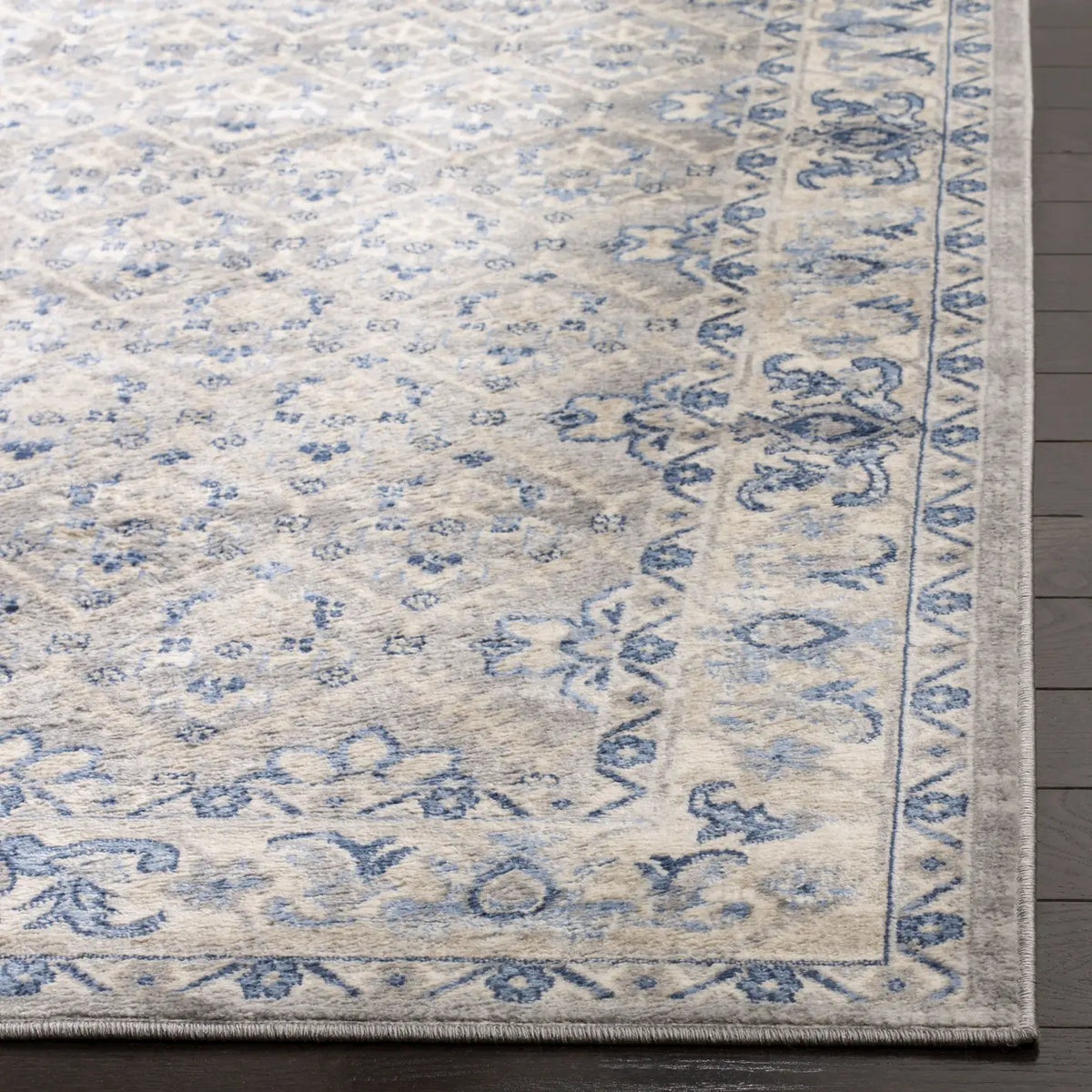 Safavieh Brentwood 4'-0" x 6'-0" Rug in Light Grey / Blue