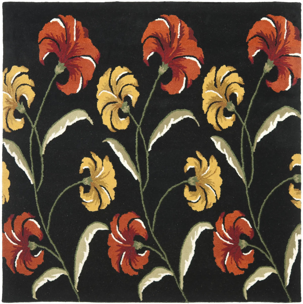 Safavieh Soho 6'-0" x 6'-0" Rug in Black / Multi