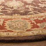 Safavieh Anatolia 6'-0" x 6'-0" Rug in Olive / Rust