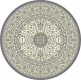 Dynamic Rugs Ancient Garden 57119 Grey / Cream Rugs - Round