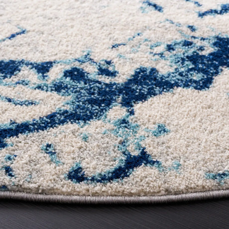 Safavieh Tulum 6'-7" x 6'-7" Rug in Ivory / Blue
