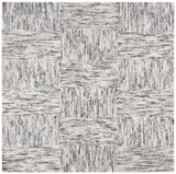 Safavieh Abstract 6'-0" x 6'-0" Rug in Ivory / Charcoal