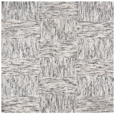 Safavieh Abstract 6'-0" x 6'-0" Rug in Ivory / Charcoal