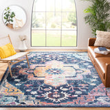 Safavieh Crystal 10'-0" x 14'-0" Rug in Navy / Fuchsia