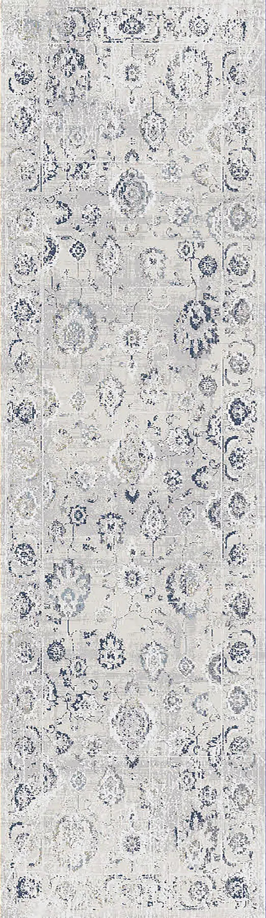 Dynamic Rugs Castilla 3530 Grey / Blue Rugs - Runner