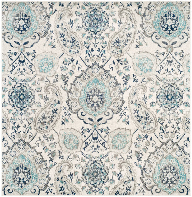 Safavieh Madison 6'-7" x 6'-7" Rug in Cream / Light Grey