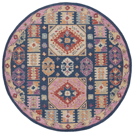 Safavieh Aspen 7'-0" x 7'-0" Rug in Blue / Red
