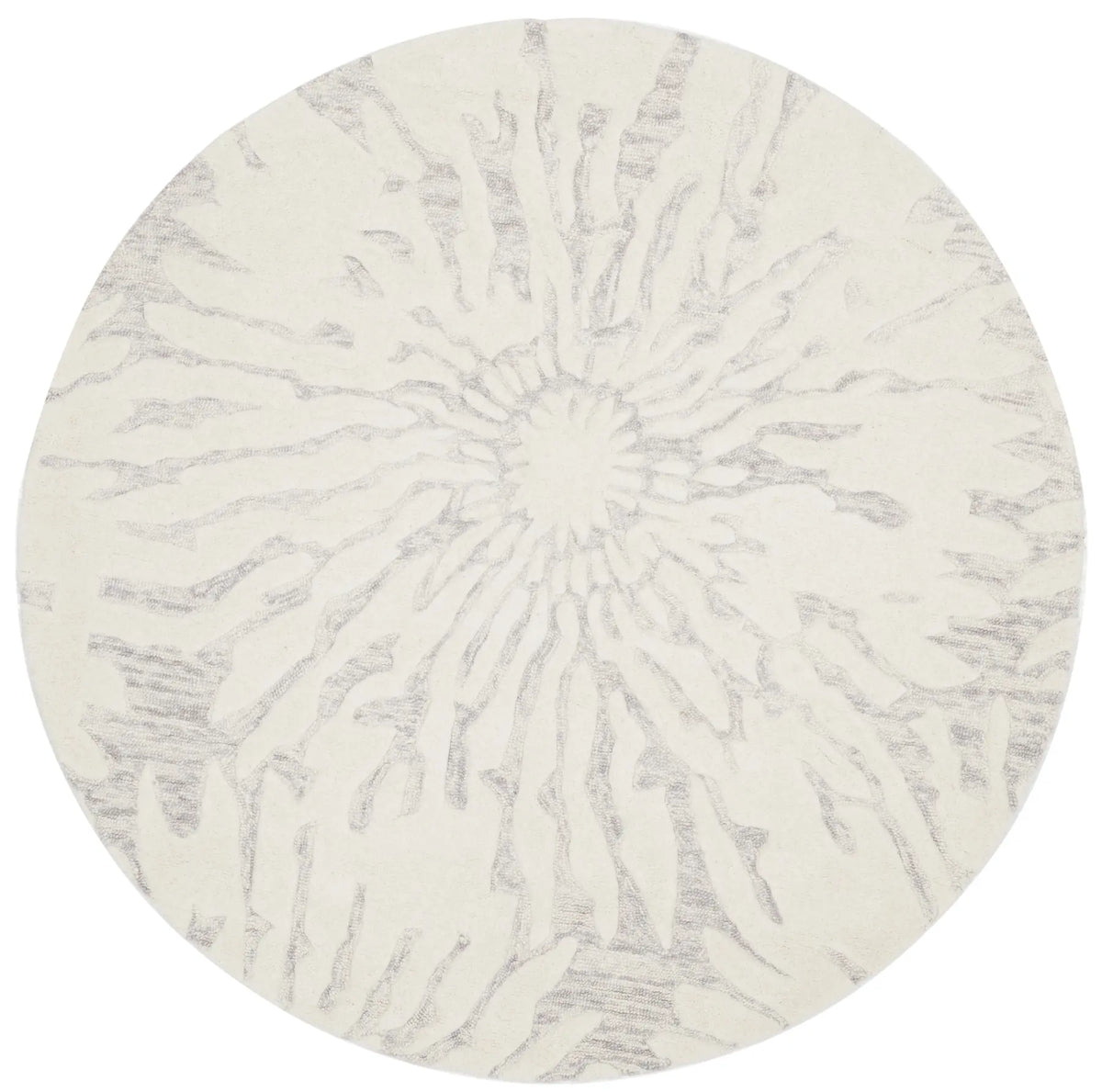Safavieh Bella 5'-0" x 5'-0" Rug in Silver / Ivory