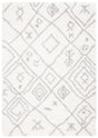 Safavieh Fontana Shag  800 4'-0" x 6'-0" Rug in Cream / Grey