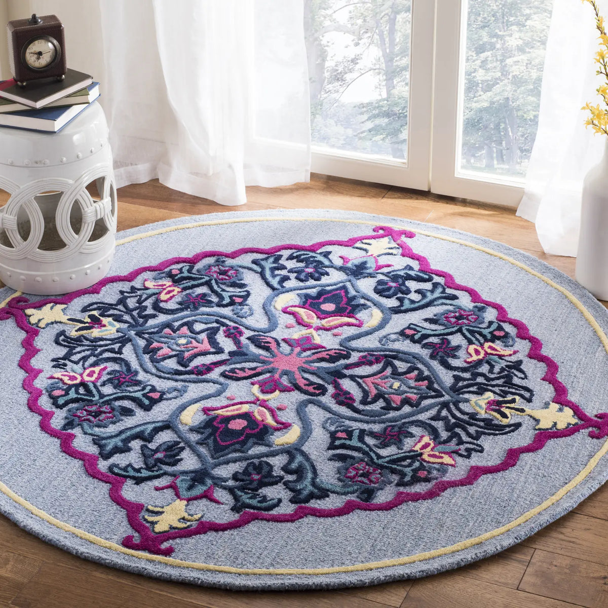 Safavieh Bellagio 5'-0" x 5'-0" Rug in Blue / Multi