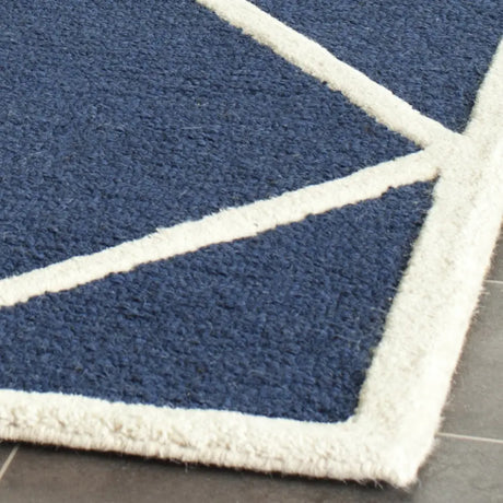 Safavieh Cambridge 2'-6" x 10'-0" Rug in Navy / Ivory