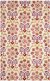 Safavieh Suzani 5'-0" x 8'-0" Rug in Ivory / Rust