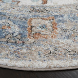 Safavieh Jasmine 5'-3" x 5'-3" Rug in Ivory / Blue
