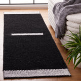 Safavieh Natura 2'-3" x 8'-0" Rug in Black / Ivory