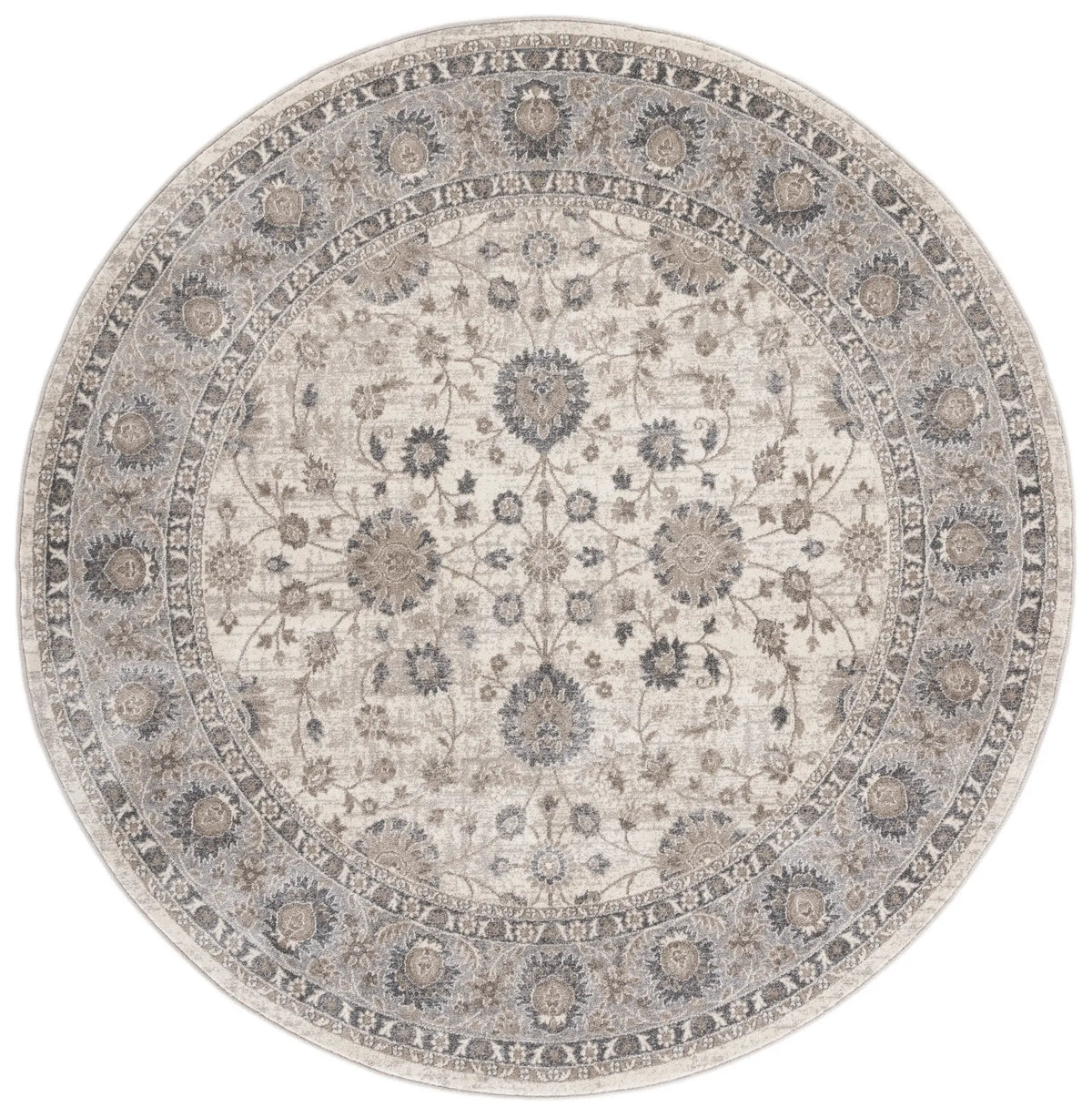Safavieh Sofia 6'-7" x 6'-7" Rug in Ivory / Grey