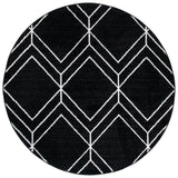Safavieh Adirondack 6'-0" x 6'-0" Rug in Black / Ivory