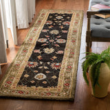 Safavieh Anatolia 2'-3" x 8'-0" Rug in Black / Green