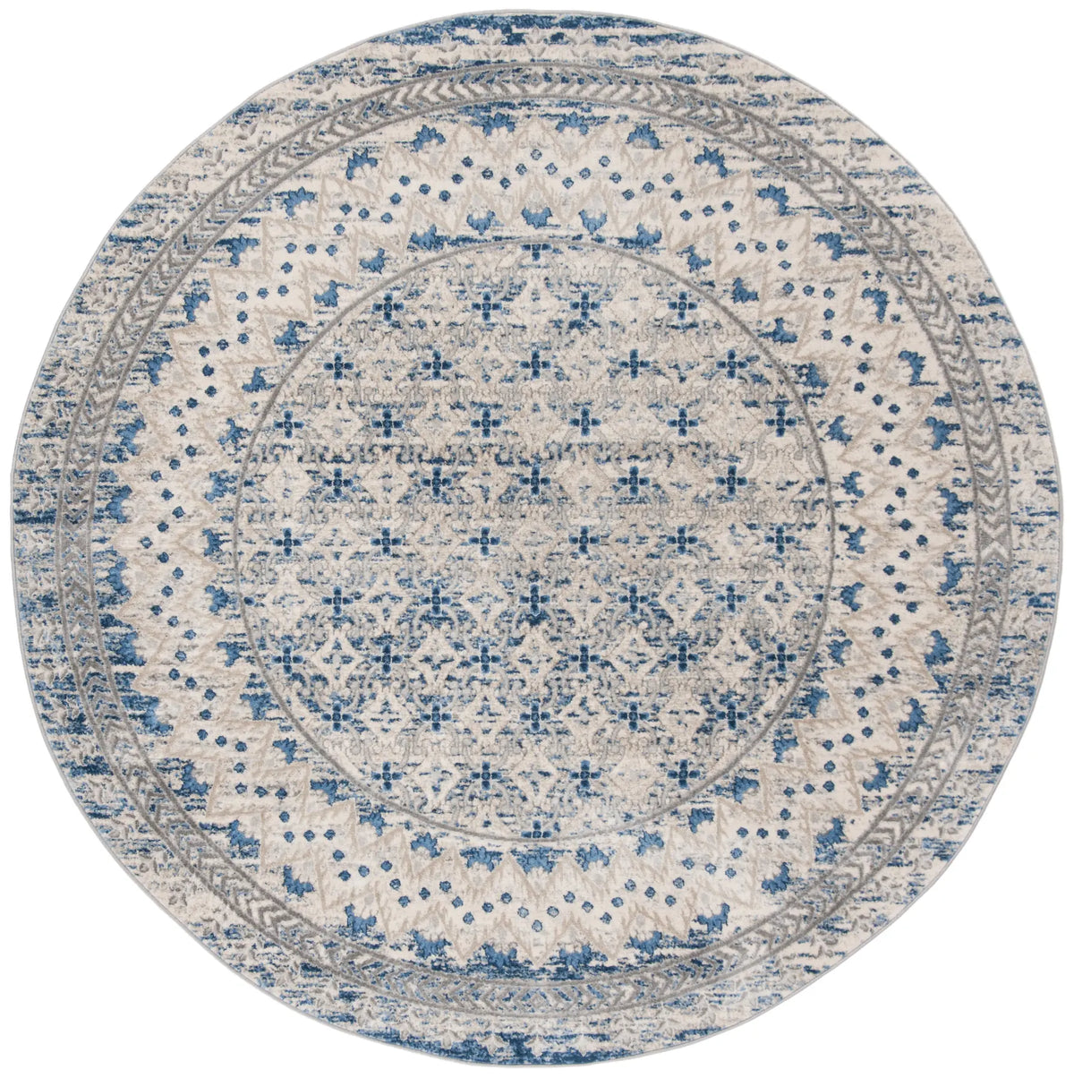 Safavieh Brentwood 10'-0" x 10'-0" Rug in Light Grey / Blue