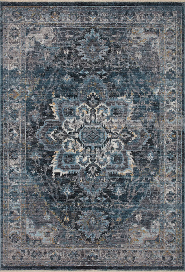 Loloi Samra Sam-01 Denim/Grey Rugs - main flat